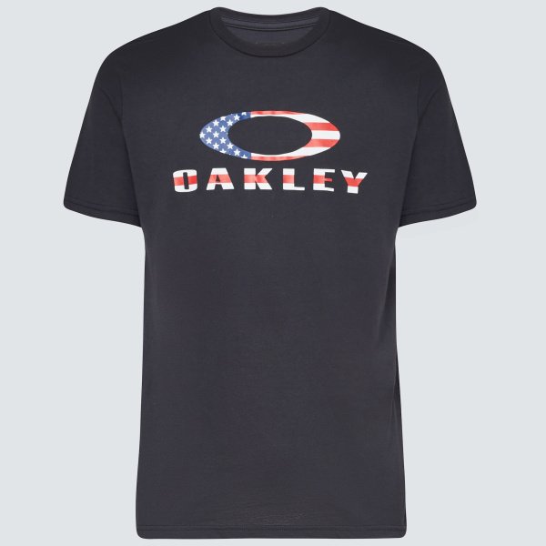 O BARK TEE | BLACK/AMERICAN FLAG