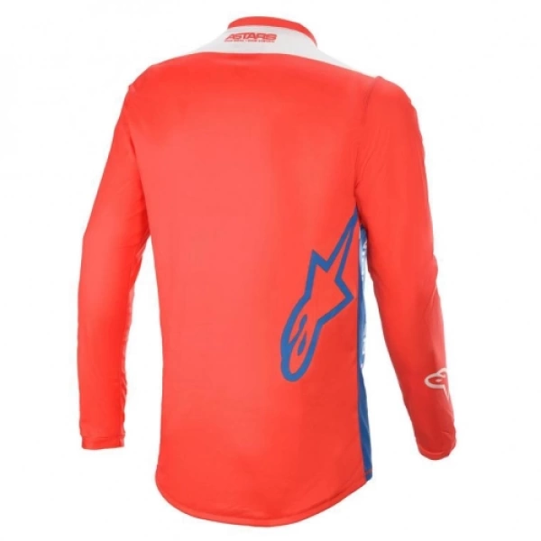 RACER SUPERMATIC JERSEY-BRI RED BLU OFF WHT S - Gambar 2