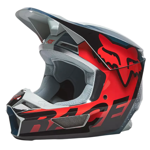 V1 TRICE HELMET, ECE [GRY/ORG] - Gambar 2