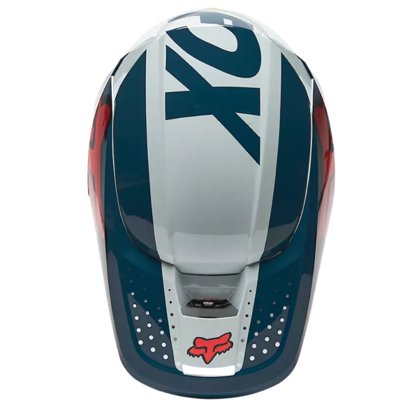 V1 TRICE HELMET, ECE [GRY/ORG] - Gambar 4