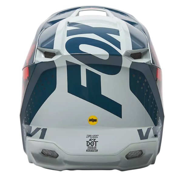 V1 TRICE HELMET, ECE [GRY/ORG] - Gambar 5