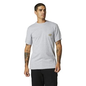 BRONCA SS POCKET TEE | LT HTR GRY