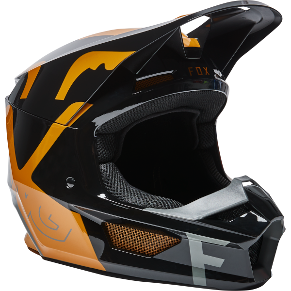 YTH V1 SKEW HELMET, ECE [BLK/GLD]