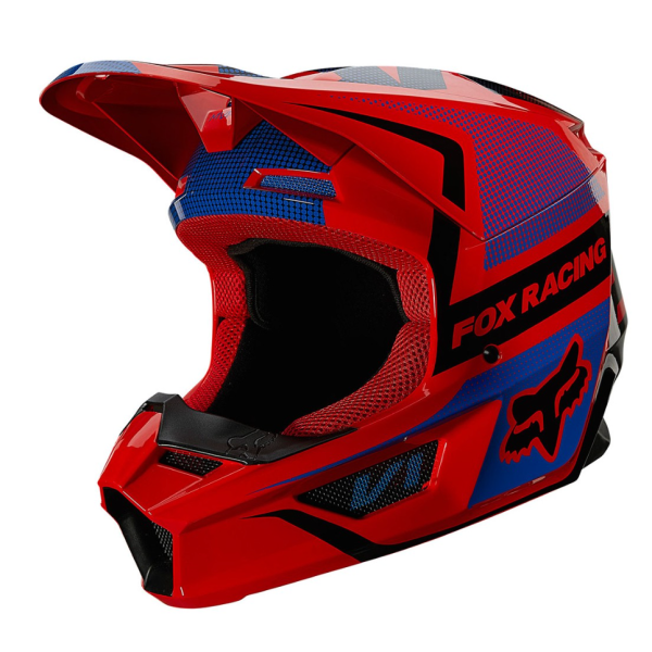 YTH V1 OKTIV HELMET, ECE [FLO RED] - Gambar 2